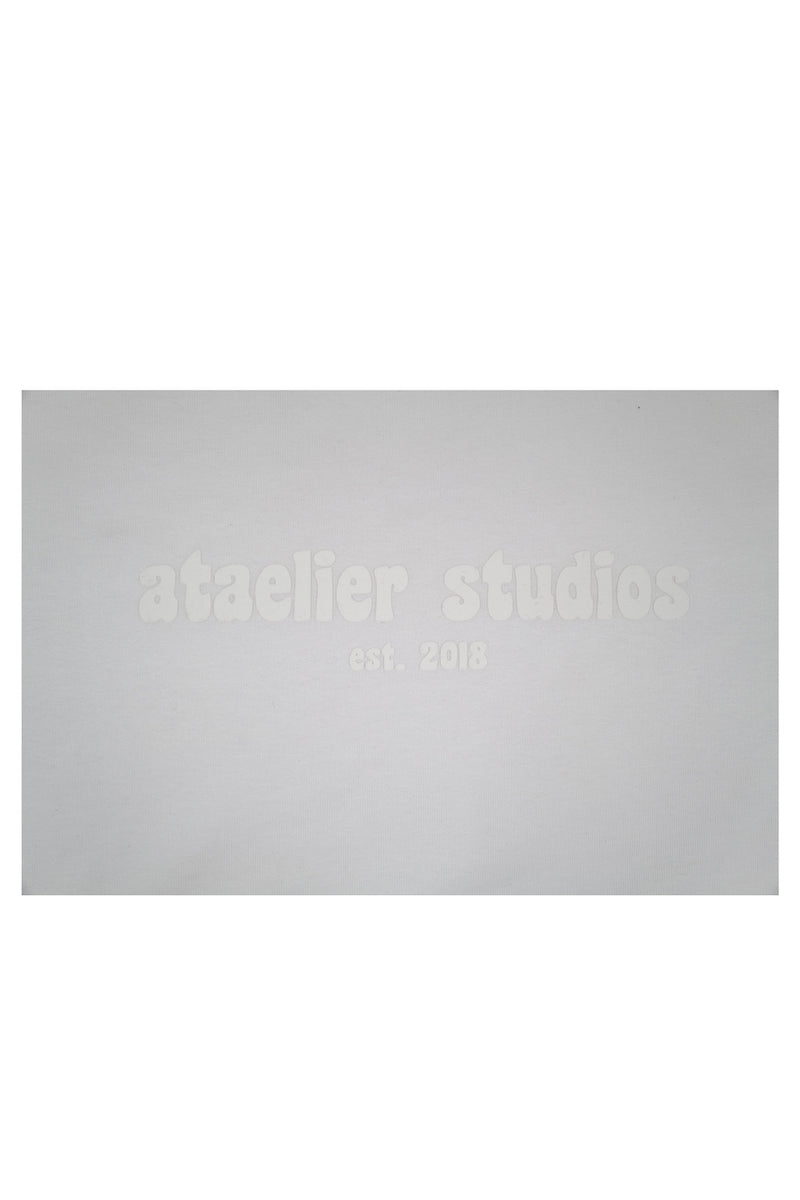 ATAELIER STUDIOS Feather Oversized Shirt (White)