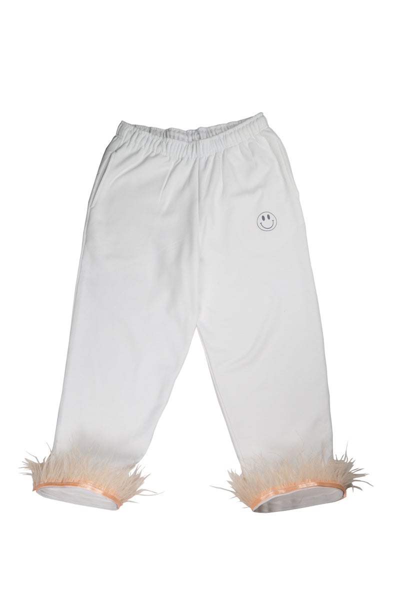 FEATHER JOGGER SET Hook & Loop (White)