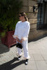 FEATHER JOGGER SET Hook & Loop (White)