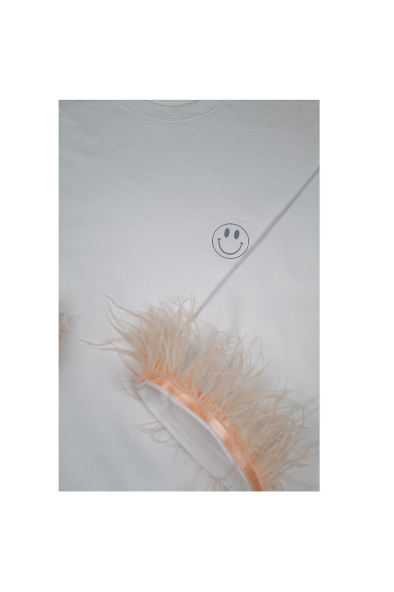 FEATHER JOGGER SET Hook & Loop (White)