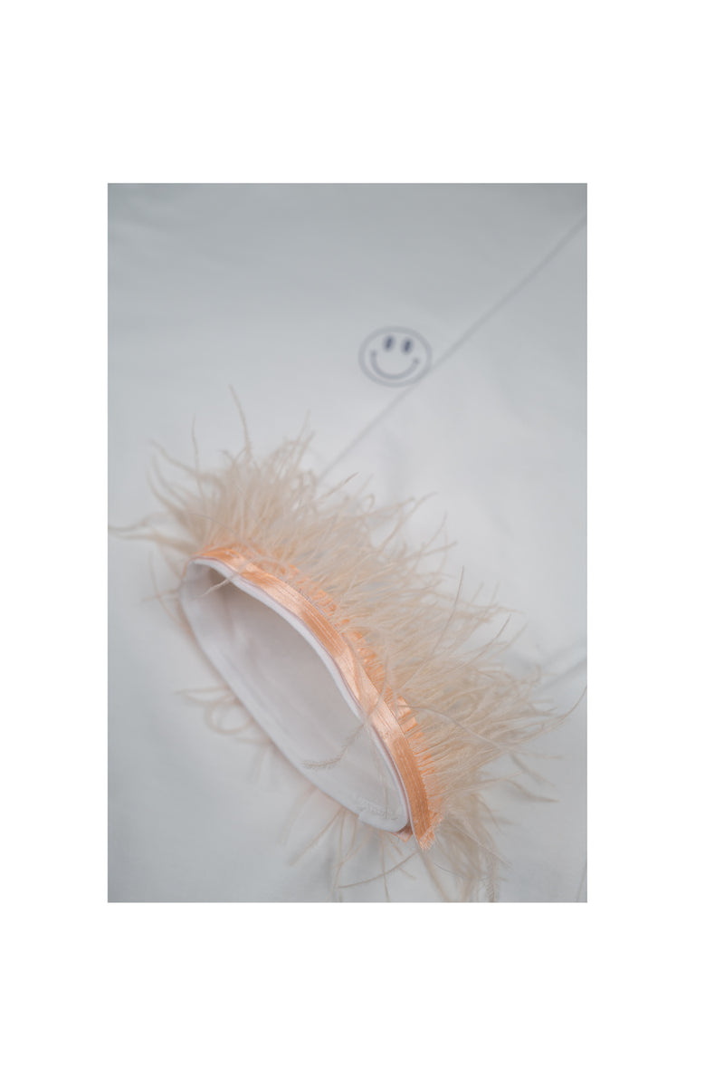 FEATHER JOGGER SET Hook & Loop (White)