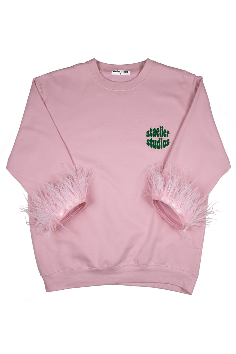 FEATHER SWEATER Hook & Loop (Rosa)