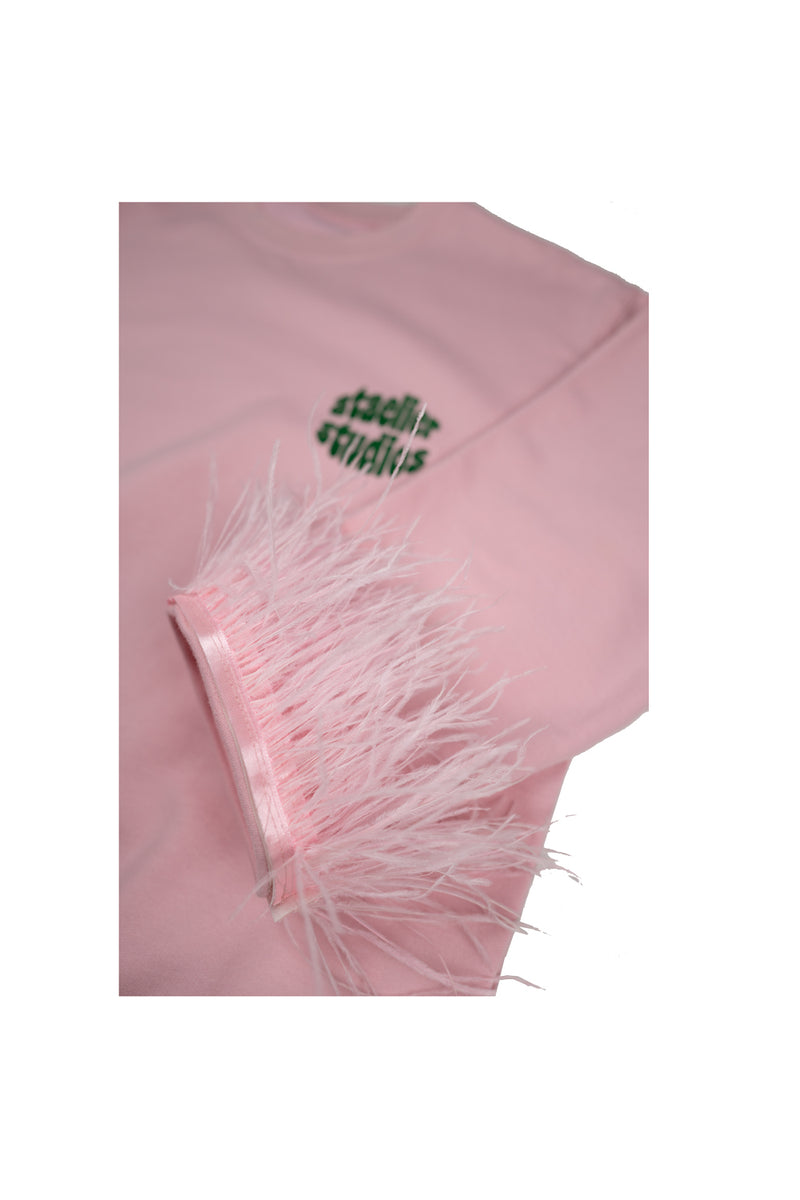 FEATHER SWEATER Hook & Loop (Rosa)